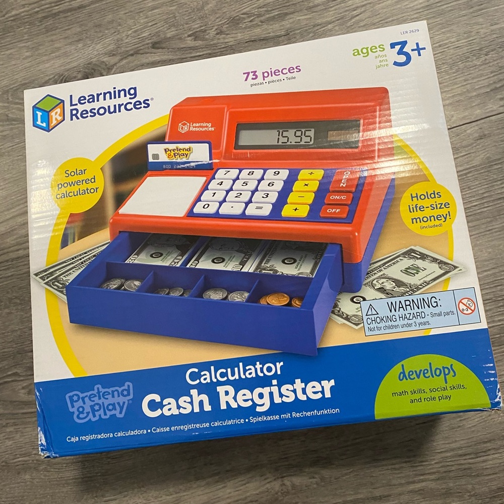 Learning Resources Cash Register and calculator